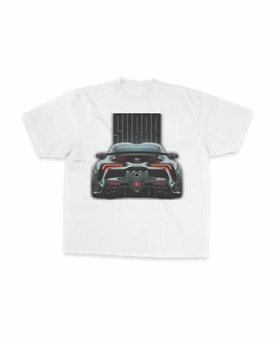 GR Supra graphic on white T-shirt